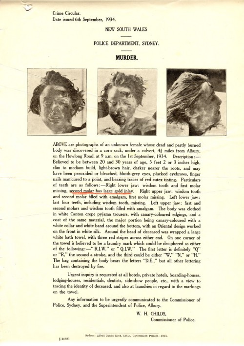 1934 pyjama girl circular