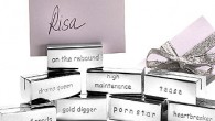 PlumParty.com calls this set of 8 placecard holders singles placecard holders: But with labels such as “tease,” “high maintenance,” “gold digger,” “drama queen,” “damaged goods,” and “on the rebound,” I...