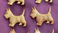 Woof (Times Six) Decorate your belts, purses — maybe even your shoes? — with this set of six adorable vintage Scottie Dog pins: