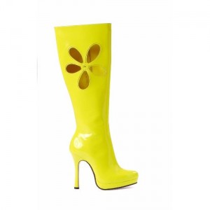 yellow-go-go-boots-with-flower-power-cut-out