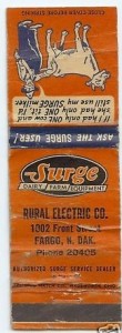 vintage-surge-advertising-matchbook-fargo-nd