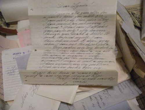 dear lynne o'neille vintage letter
