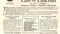 Lincoln’s Check To “Colored Man With One Leg” An ad for Life of Lincoln, by Ida M. Tarbell (found on page 65 of the March 1925 issue of The Mentor magazine), which thought the best promotional effort would...
