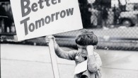 Sign Of The Times, 1948 For our brothers and sisters in Wisconsin, a historical reminder: Child at an auto strike in 1948. Have you signed up for Saturday’s solidarity rally in your area yet? Photo...