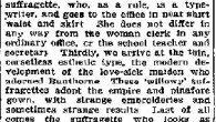 How To Dress For Success: Suffragette Edition In The Washington Post, November 1, 1909, an unidentified “London fashion designer” gets bitchy and judgmental about how suffragettes dress. Yes, even though I don’t know if this possibly fictitious...