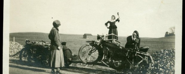 Flappers Don’t Settle For Sidecars Two photos from the 1920s featuring women and their motorcycles — vintage Indian motorcycles & sidecars. But the ladies don’t just sit in the sidecars. …Maybe little girls do. But...