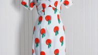 I’ll admit, I liked this vintage dress more when I thought the Sunkist-orange orbs were oranges, not hats; but passersby would likely make the same mistake and gawking to confirm...