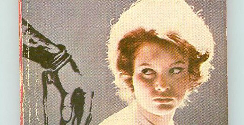 I’ll admit I was drawn to this vintage paperback because of the cover. Spotting the sad little sweater girl, I thought to myself, “Why so glum, chum? What can happen...