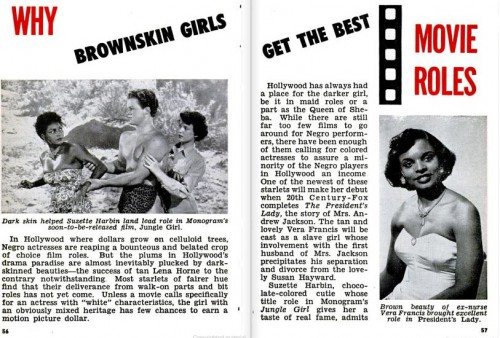 Jet Oct 16 1952 brownskin girls movie roles