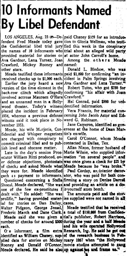 francis libel 8-24-1957 lima news