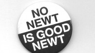 No Newt Is Good Newt I had these buttons / pinbacks made back in the day — the early days of the gross ineptitude, racism, and misogyny of the political money-grubbing beast that is Newt...