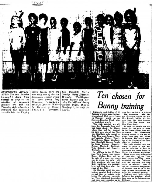 vera bunny mother gleaner 10-3-1964