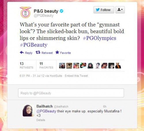 p&g beauty tweet