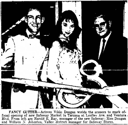 vikki dougan opens grocery store van nuys valley news dec 22 1957