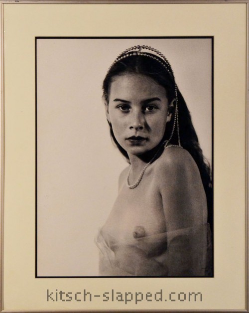 vintage nude topless Kathy Keeton Framed Photographic Portrait