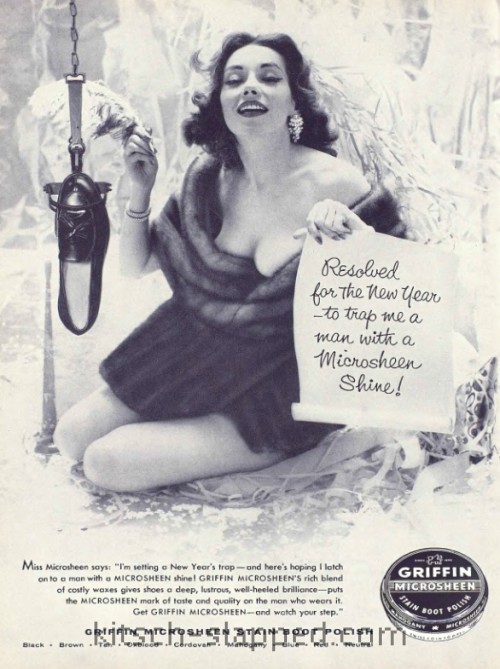 new years vintage shoe polish ad