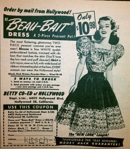 beau bait vintage fashion ad