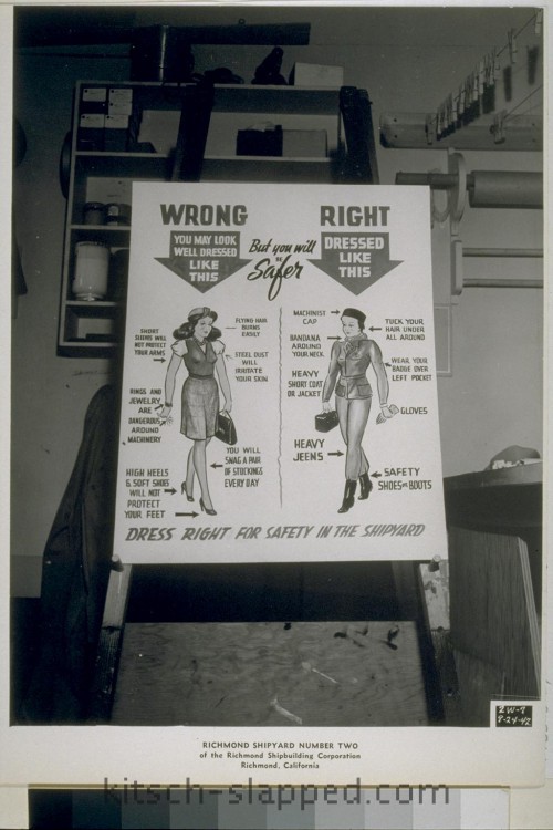 dressing right for safety women in wwii